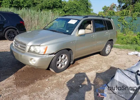 2003 Toyota Highlander Limited V6 из США, поврежденный, VIN JTEHF21A530141635